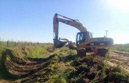 Limpieza de cunetas en caminos rurales