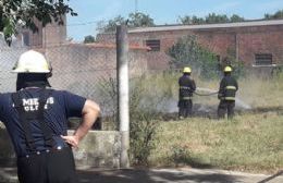 Incendio en un baldío de 47 entre 9 y 10