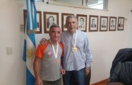 Recibimiento al taekwondista Sergio Ruggero