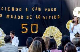 Acto de inicio del ciclo lectivo en la Escuela 501