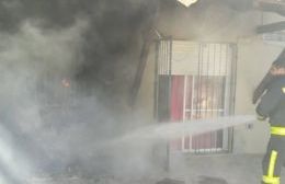 Principio de incendio en vivienda de calle 22