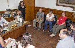 Reunión por centro de día en quinta de discapacitados