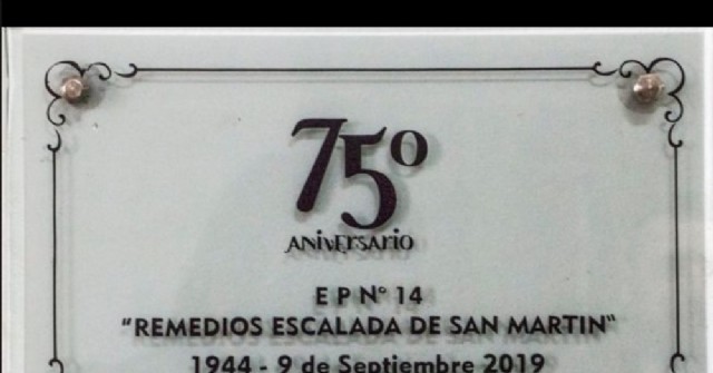 El 75º aniversario de la Escuela Primaria Nº 14