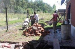 Obras en escuela de Pearson